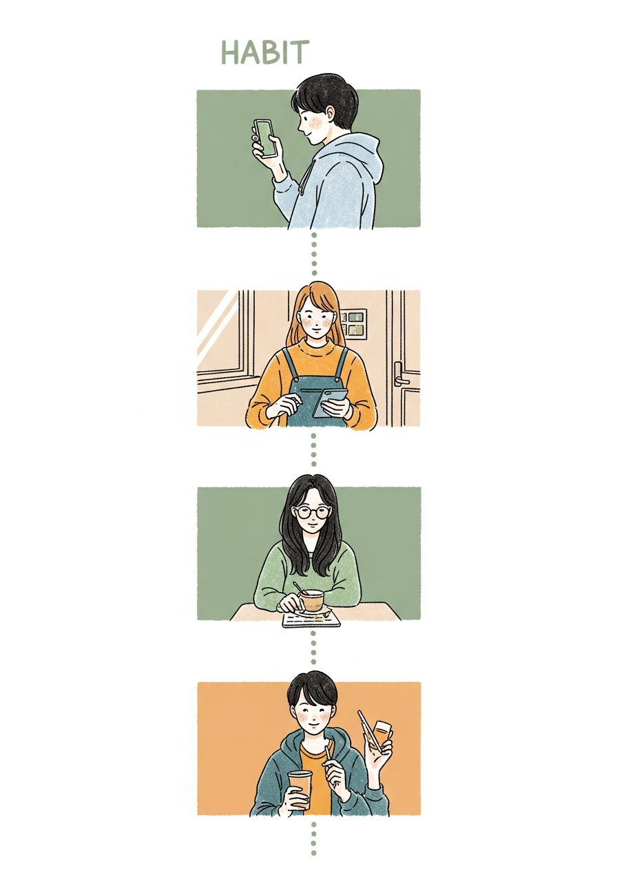 하루의 결 — 4 stage