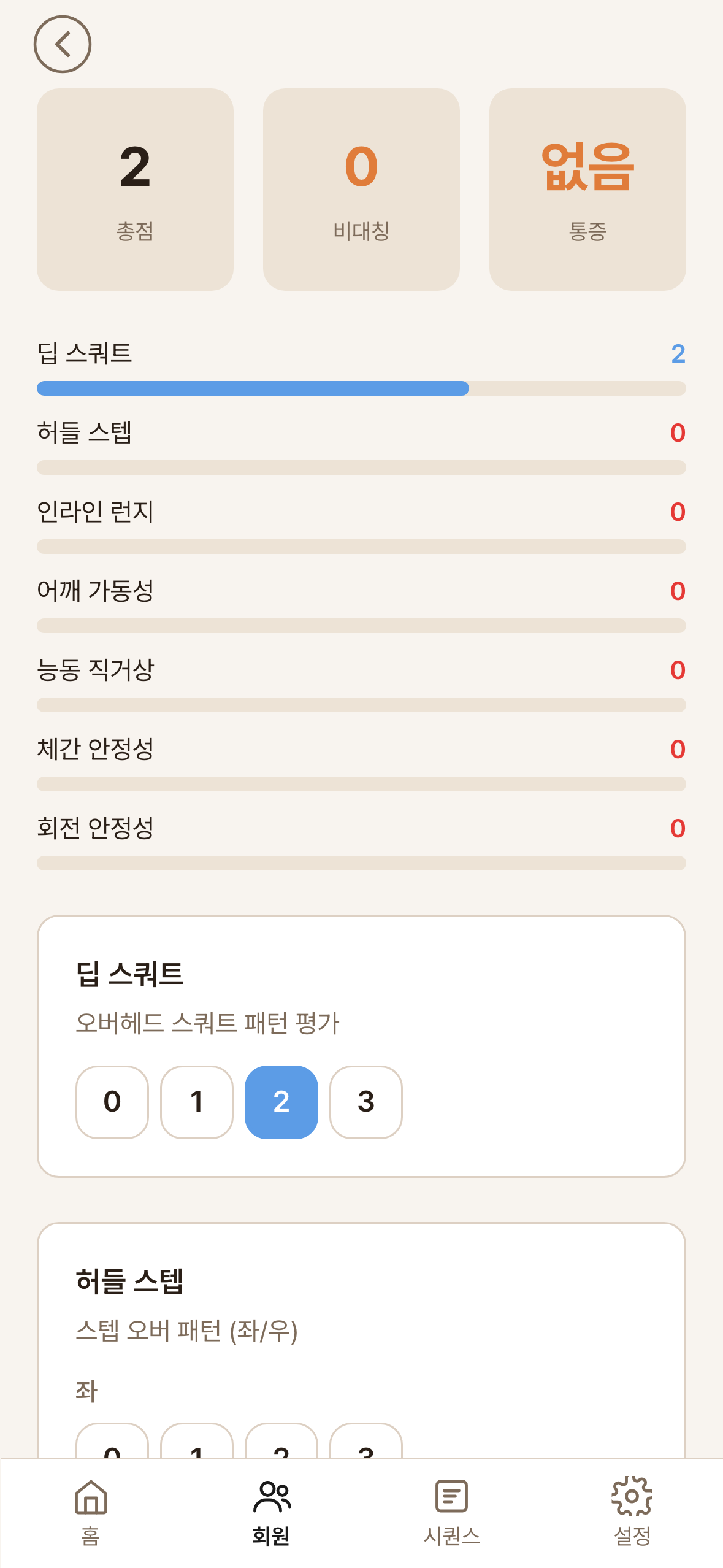 todayon 근골격 FMS
